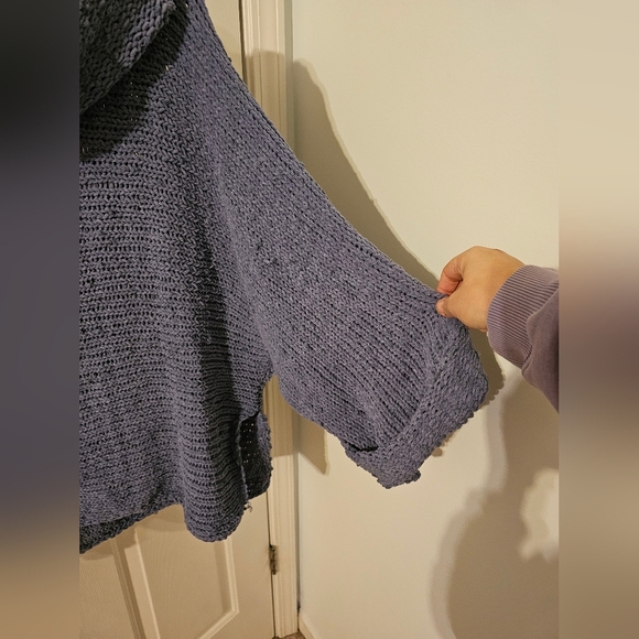 POL Chunky Knitted Super Soft Cowl Neck Sweater Size S Oversized - Picture 3 of 5